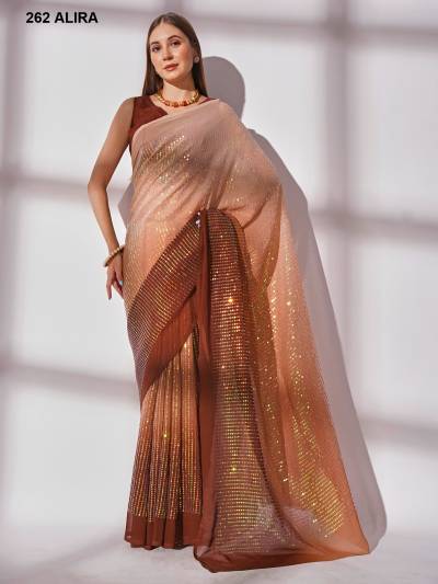D.NO. 262 ALIRA BY LAXMINAM GEORGETTE SAREE MANUFACTURER IN INDIA